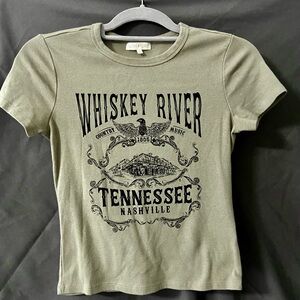 Olive Green Graphic Tee